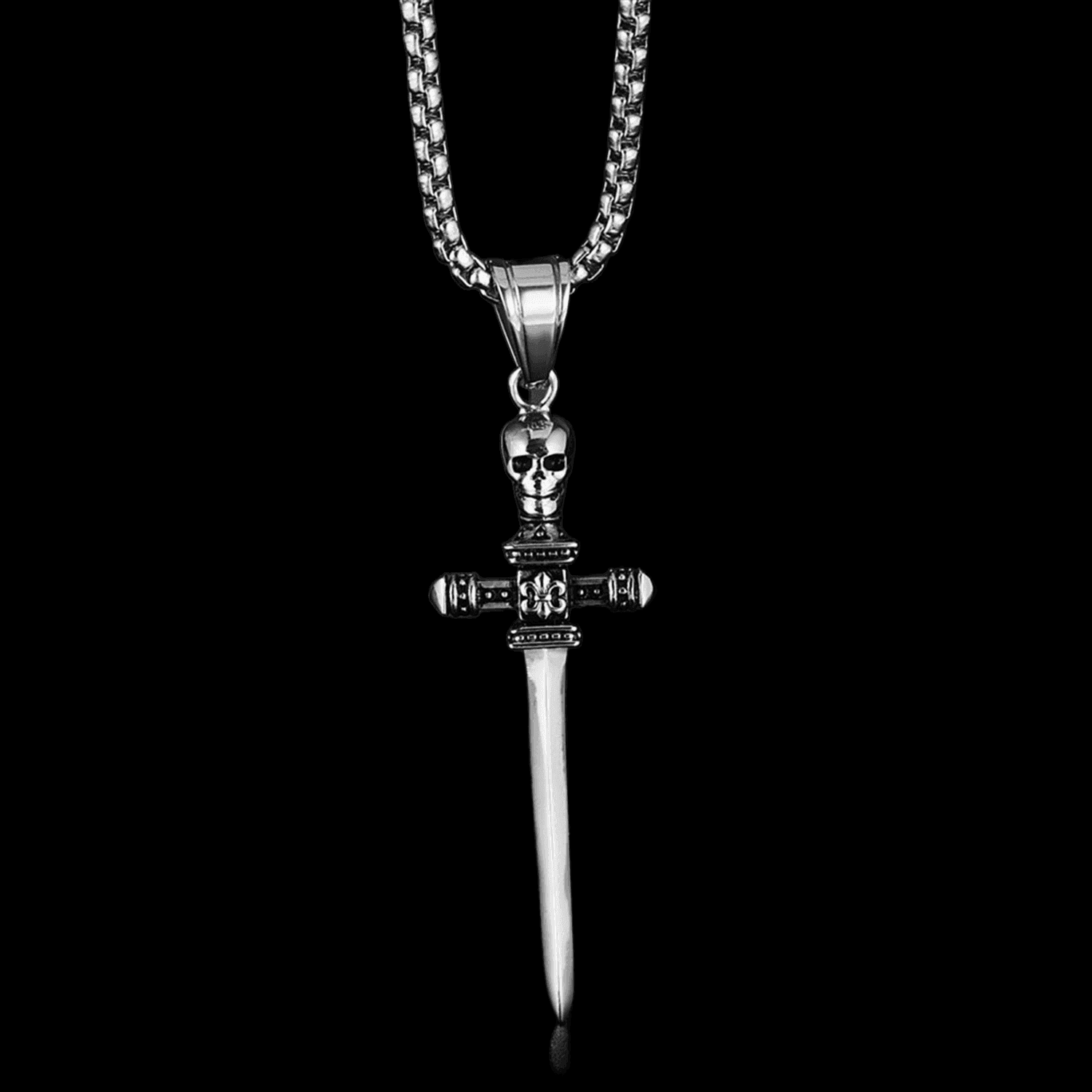 Skull Sword Necklace VillainsWear