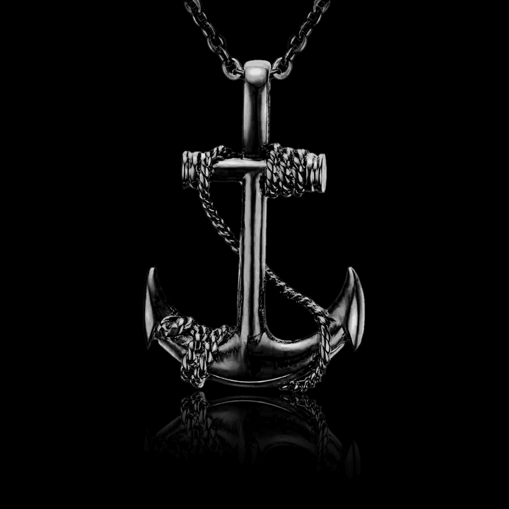 Anchor Titanium Steel Necklace - VillainsWear