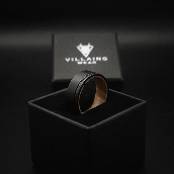 Black Noir Timber Ring - VillainsWear