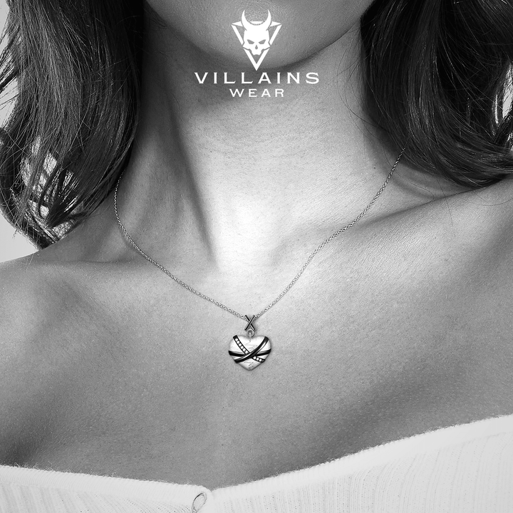 Broken Heart Necklace 925 Silver - VillainsWear