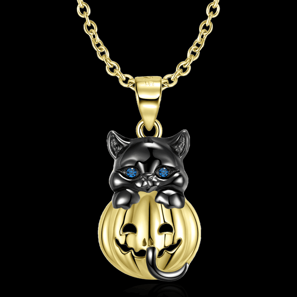 Cat Pumpkin Necklace - VillainsWear