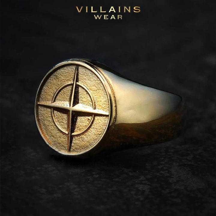 Compass Stainless steel Ring - VillainsWear
