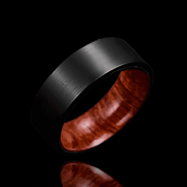 Dark Timber Tungsten Ring - VillainsWear
