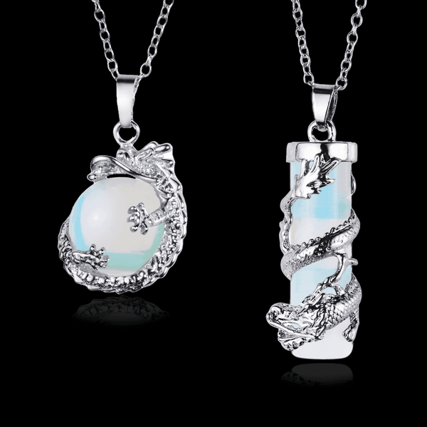 Dragon Pendant Necklace Set - VillainsWear