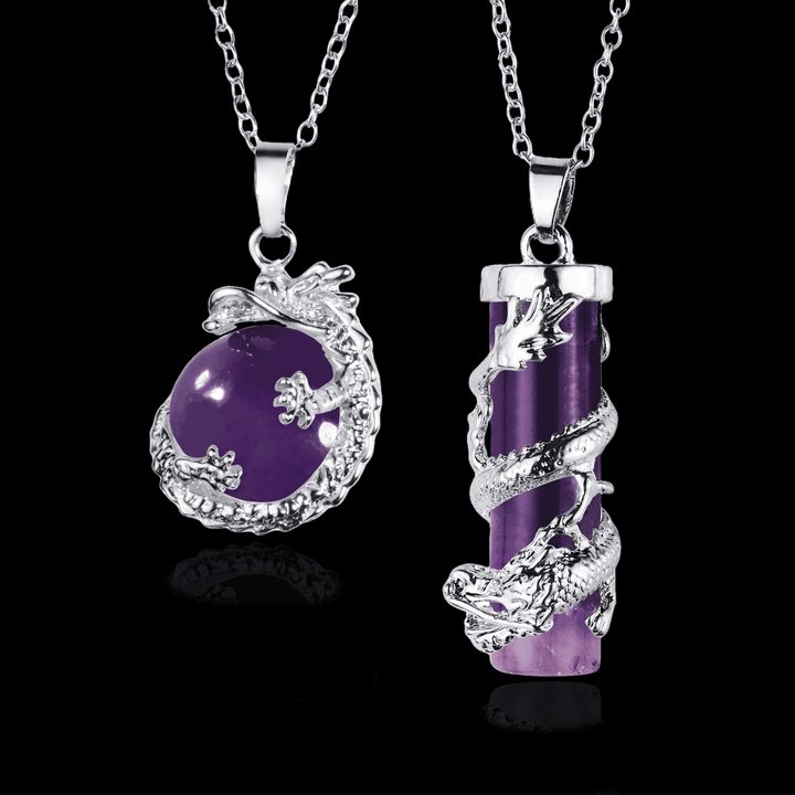 Dragon Pendant Necklace Set - VillainsWear