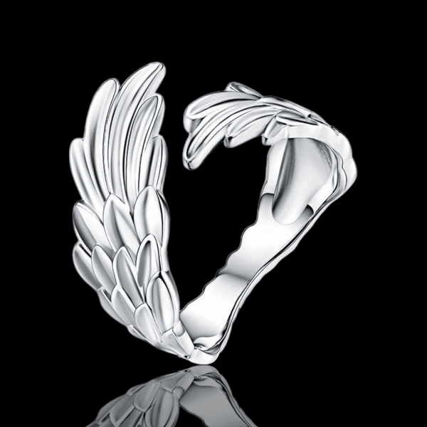 Feather Essence Sterling Silver Ring - VillainsWear