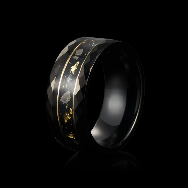 Golden Meteorite Ring - VillainsWear