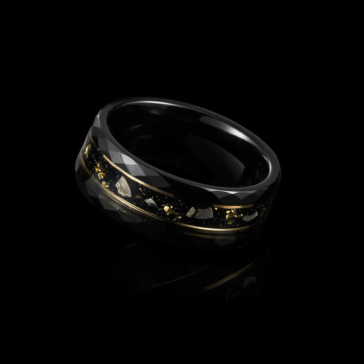 Golden Meteorite Ring - VillainsWear