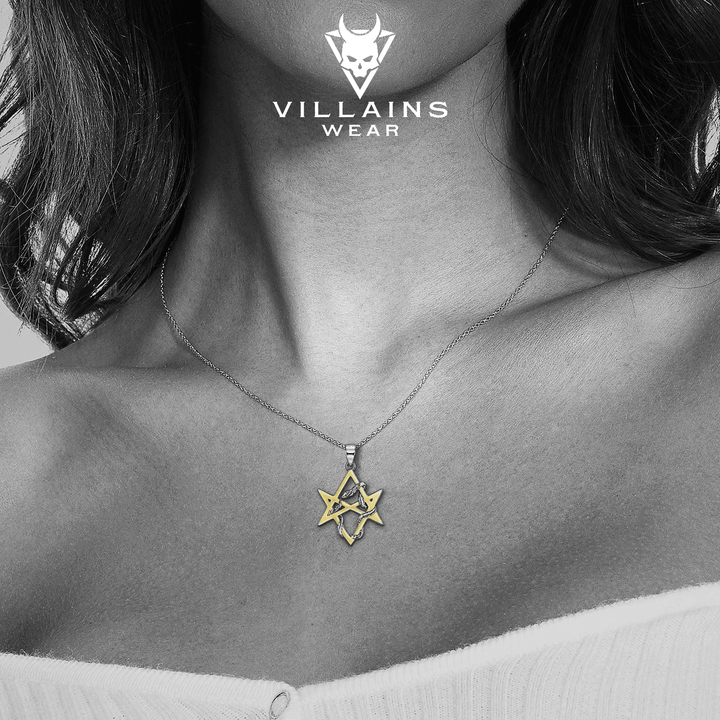 Golden Serpent Starlight Necklace - VillainsWear