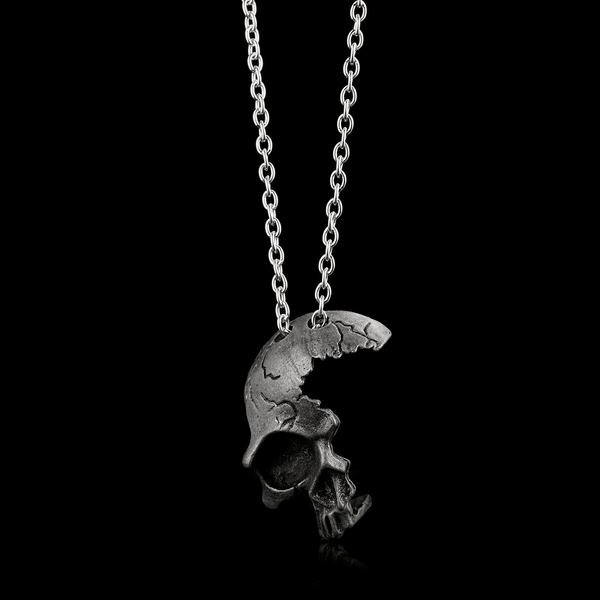 Half Skull Necklace - VillainsWear