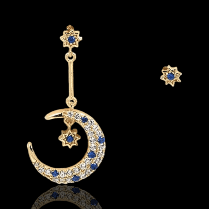 Moon Asymmetric Earrings - VillainsWear