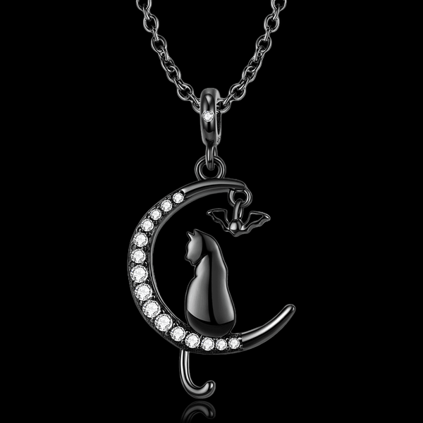 Moon Cat Necklace - VillainsWear
