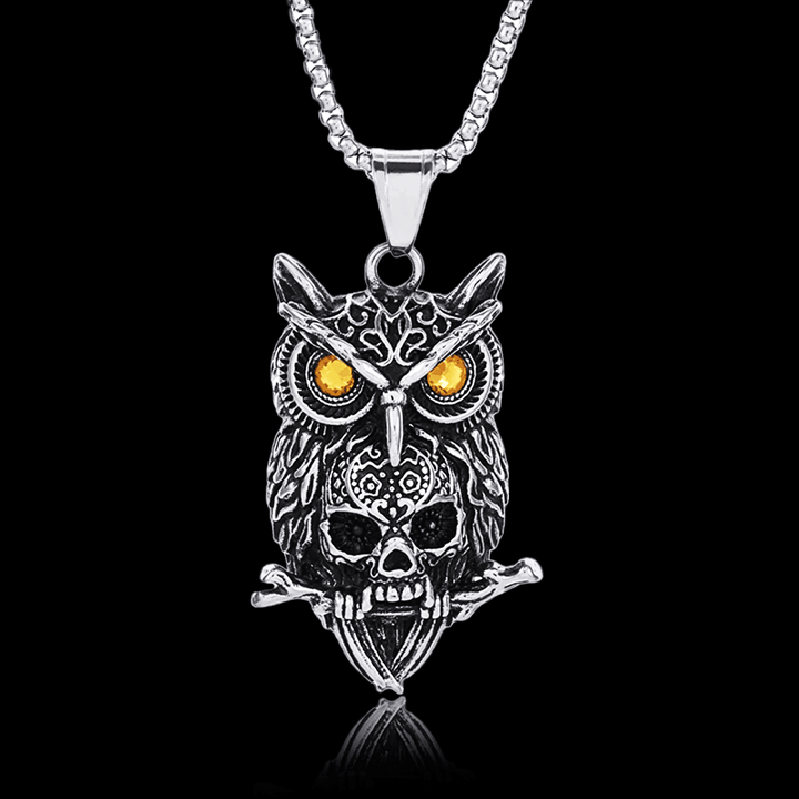 Owl Titanium Necklace - VillainsWear