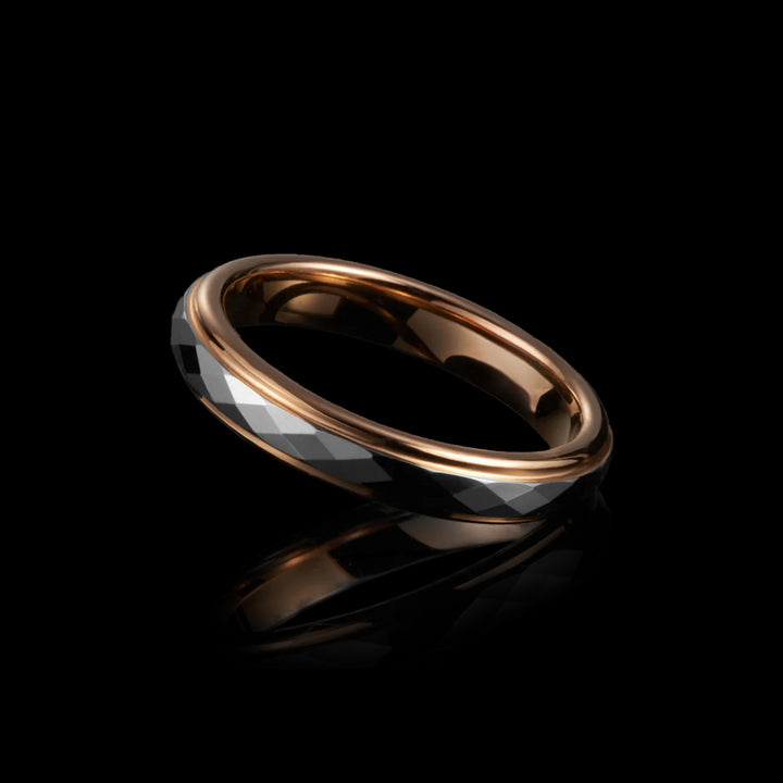 Rosesteel Hammered Ring - VillainsWear