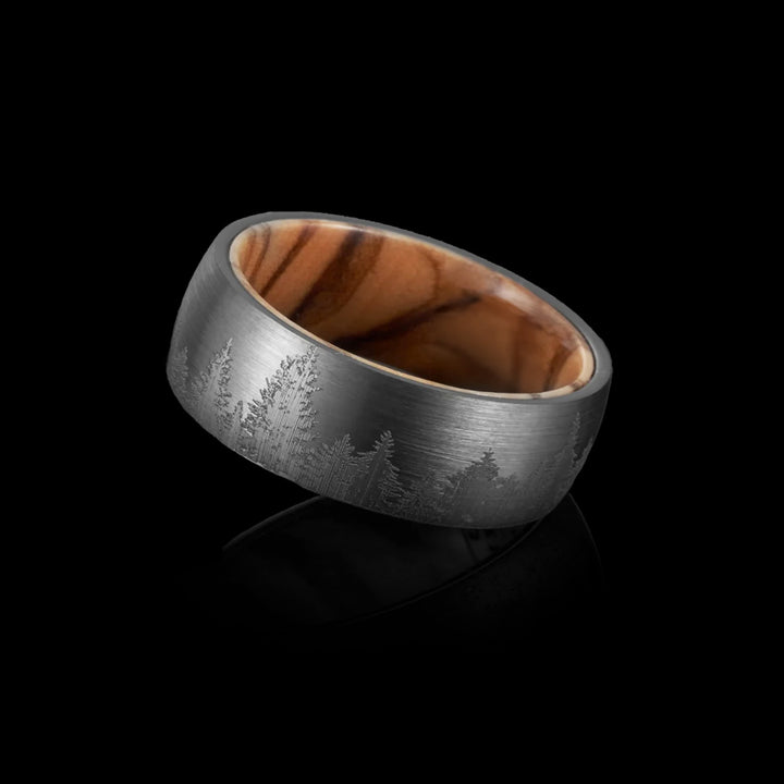 Silverblade Ridge Tungsten Ring - VillainsWear