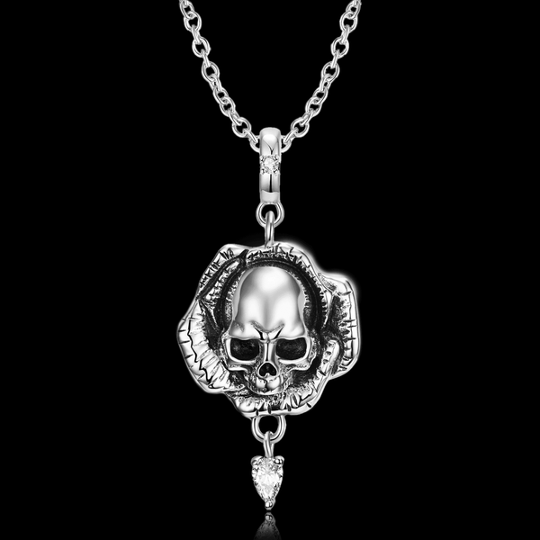 Skull Flower Necklace - VillainsWear