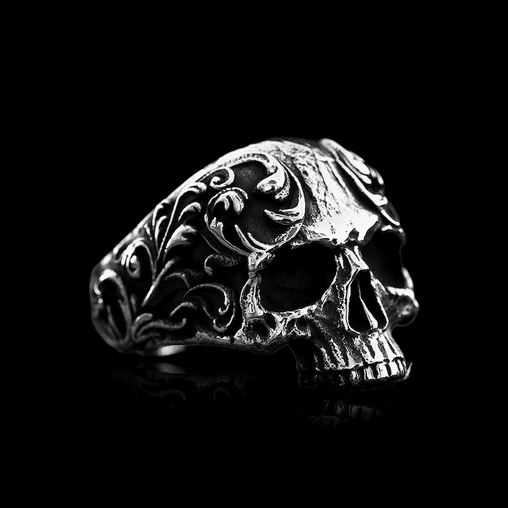 Skull Flower Ring - VillainsWear