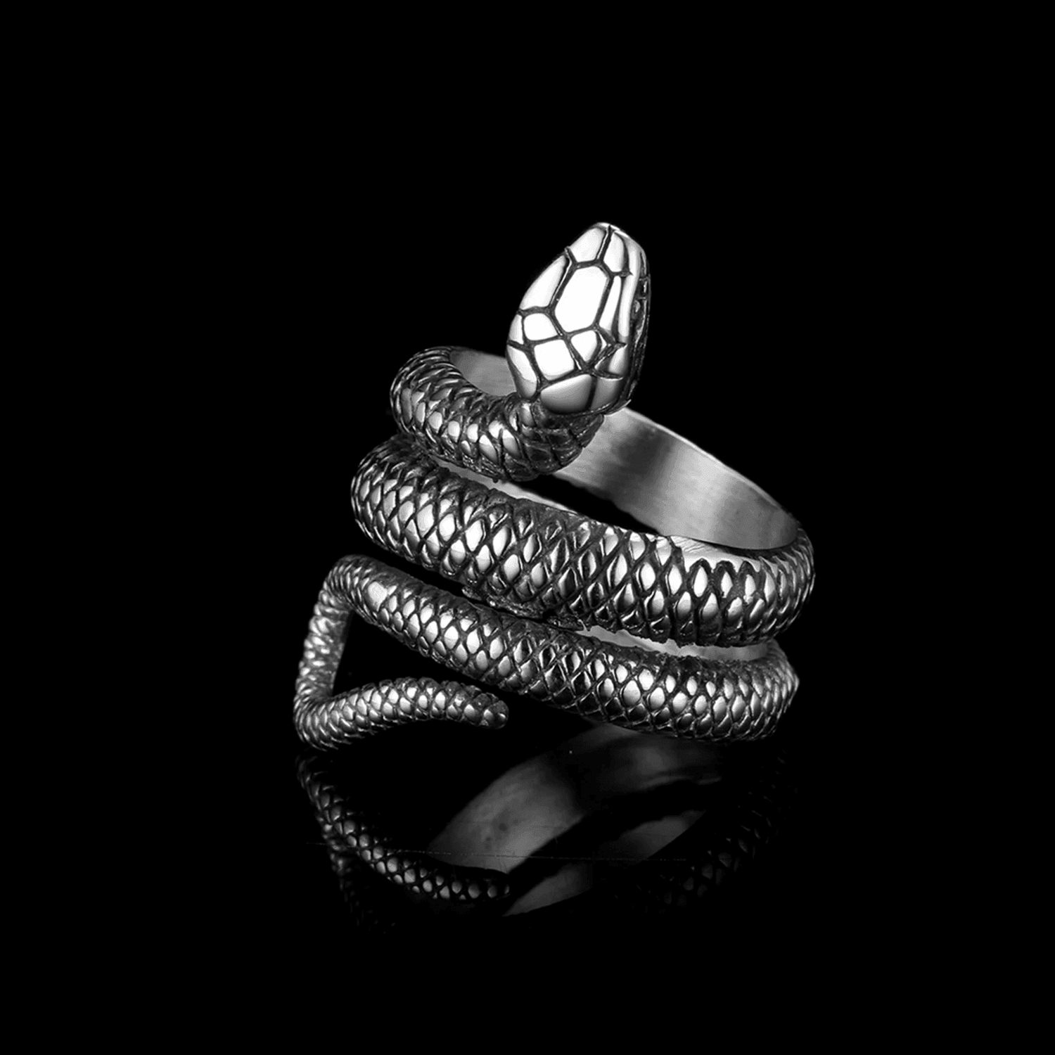 Snake Ring | Stainless Steel Statement Jewelry | Villainswear