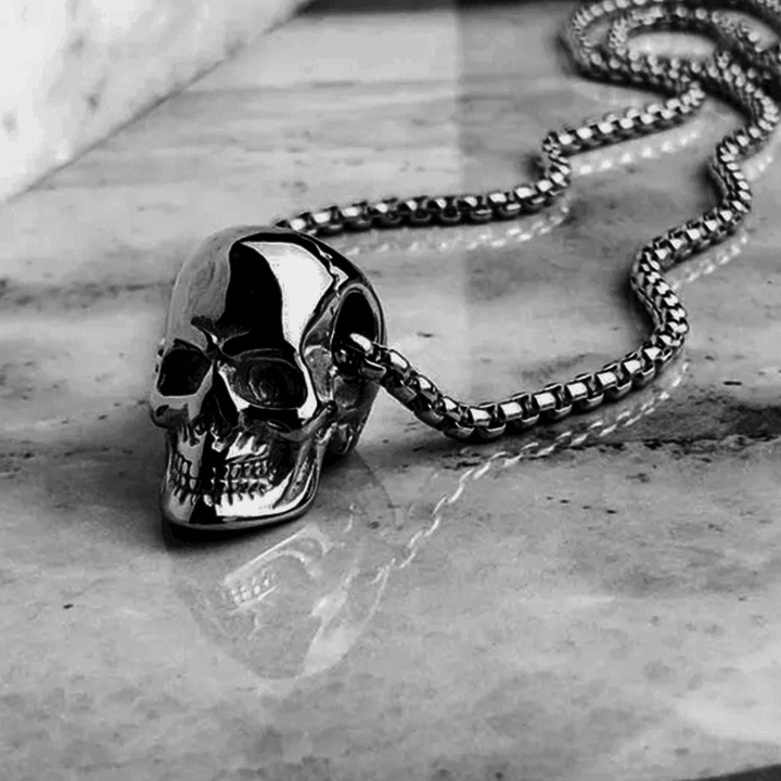 Stainless Steel Skull Necklace - VillainsWear