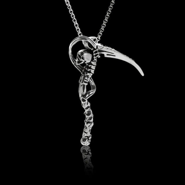 The Reaper Titanium Steel Necklace - VillainsWear