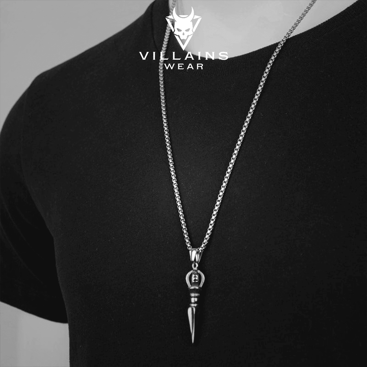 Titanium steel Dolk necklace pendant - VillainsWear