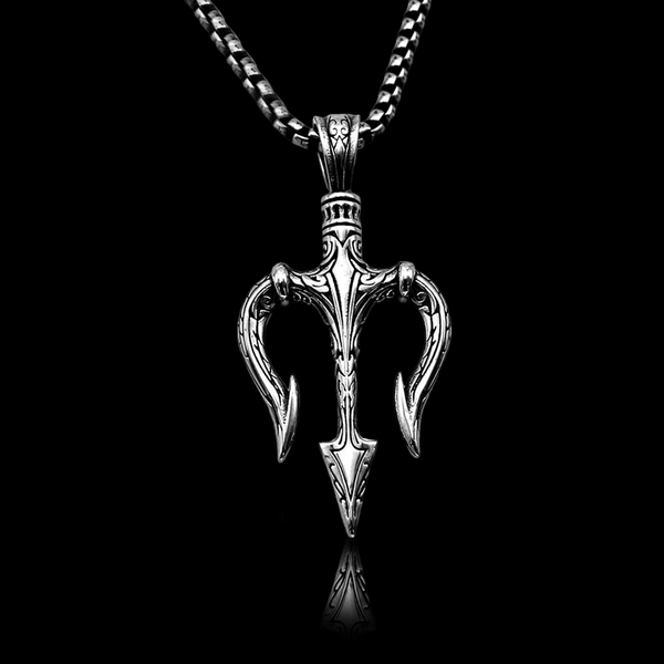 Trident Titanium Steel Necklace - VillainsWear
