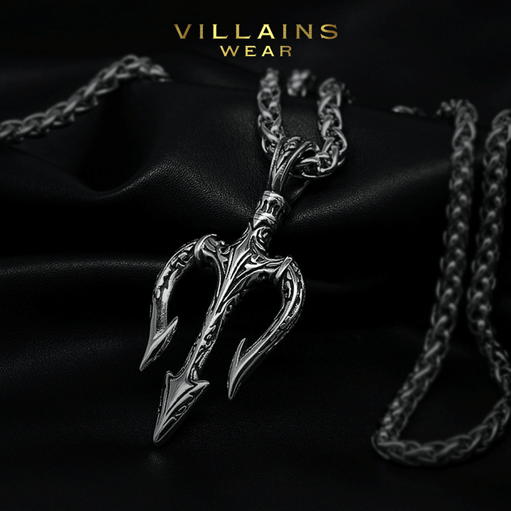 Trident Titanium Steel Necklace - VillainsWear