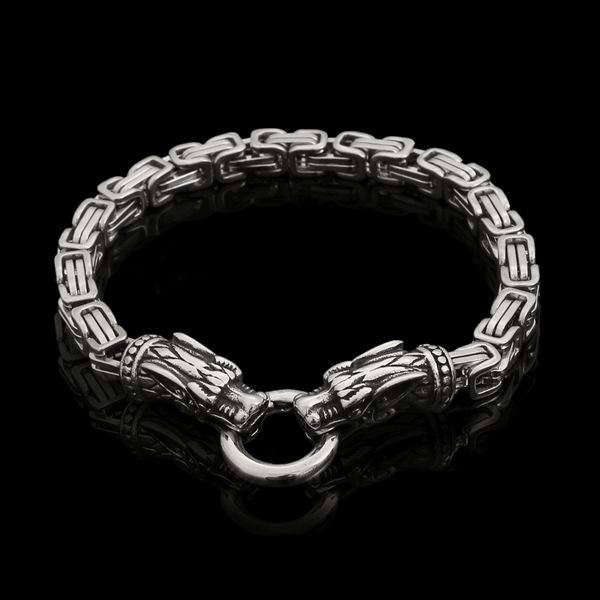 Viking Forge Dragon Head Bracelet - VillainsWear